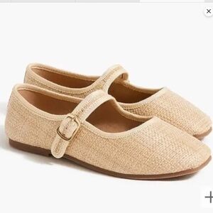 GIRLS J. Crew Crewcuts Woven Mary Janes Shoes Size 12